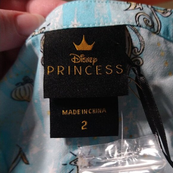 Disney Cinderella Hi-Lo Chiffon Blouse NWT - Picture 7 of 9